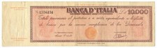 10000 LIRE FALSO D'EPOCA TITOLO PROVVISORIO TESTINA REPUBBLICA IT 08/04/1947 qBB