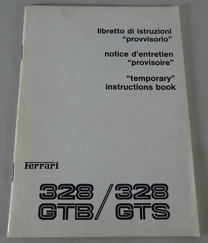 Manuale uso corto - , ferrari