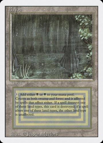 Mtg bayou 3ª - -, edizione