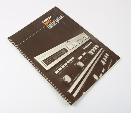 Manuale istruzioni revox b - d’istruzioni,