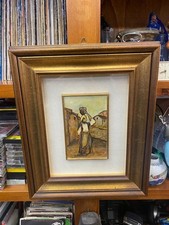 Quadro olio su tela artista sconosciuto sardo firmato