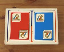 2x Mazzo Carte Da Gioco Lodigiani Calcio Roma Dal Negro Poker Vintage DIFETTI 