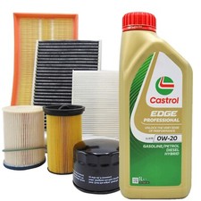 KIT TAGLIANDO 4 LT OLIO CASTROL 0W20+3 FILTRI SUZUKI IGNIS III 1.2  Hybrid