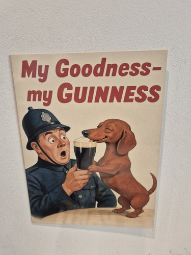 Guinness insegna vintage - insegna,