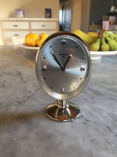 OROLOGIO SVEGLIA SWIZA 8 FUNZIONAMENTO MECCANICO METALLO CROMATO