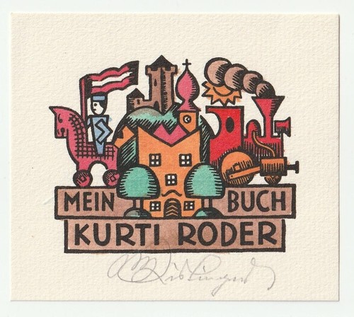 Max kislinger exlibris für - max, kislinger: