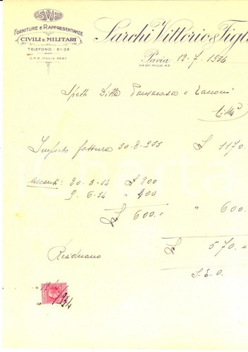 1934 pavia vittorio - pavia,
