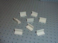 8 x LEGO white Panel 1 x 2 x 1