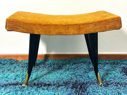 Sgabello poggia piedi vintage - sgabello,