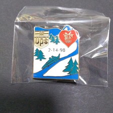 ✱Distintivo spilla UPS Olimpiadi di Nagano 2.14.98