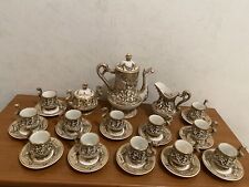 porcellana capodimonte - Servizio da caffè per 12 - Barocco -