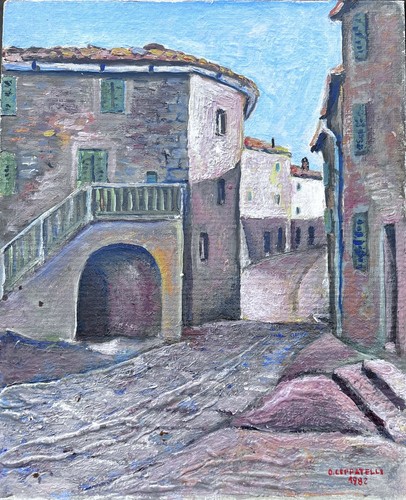 Paesaggio toscano olio - “paesaggio, toscano”