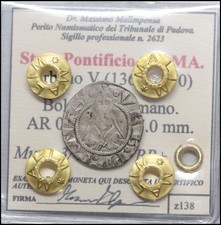 Stato Pontificio ROMA Urbano V Bolognino romano Moneta preunitari sigillata
