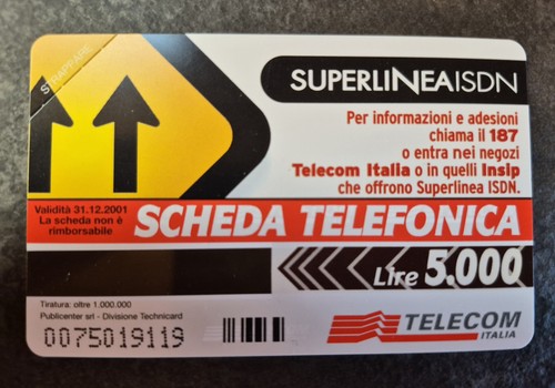 Scheda telefonica rara - telefonica,