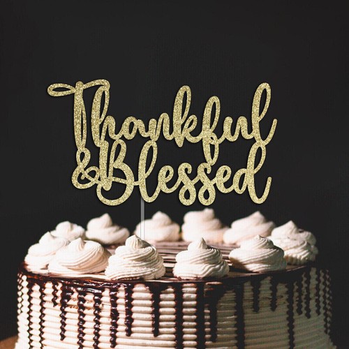 Cake topper ringraziamento - cake,