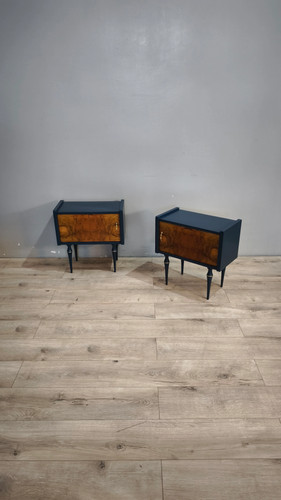 Coppia comodini in legno - coppia,