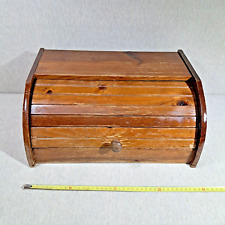 Custodia del pane in legno vintage - Vintage wooden bread box