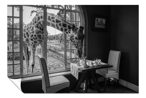 Poster artistico giraffa