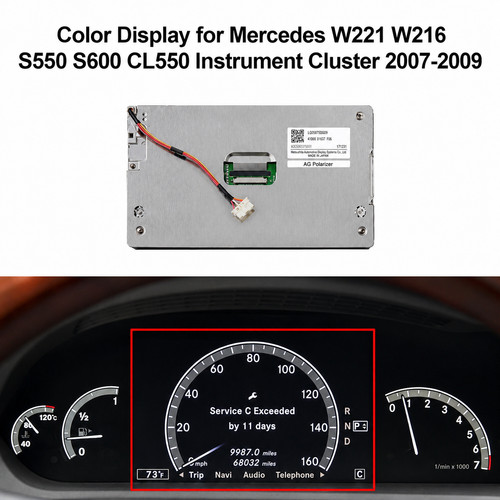 Display per mercedes w221 - display, 8"