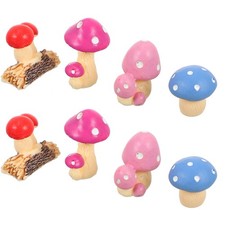 8pcs Miniature Fungo Decor