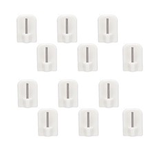 Lmyzcbzl Ganci Autoadesiva 12 Pezzi Ganci Adesivi per Tende Tendine Ganci per