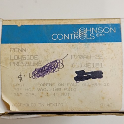 Johnson controls p70ab - controls, p70ab-2e