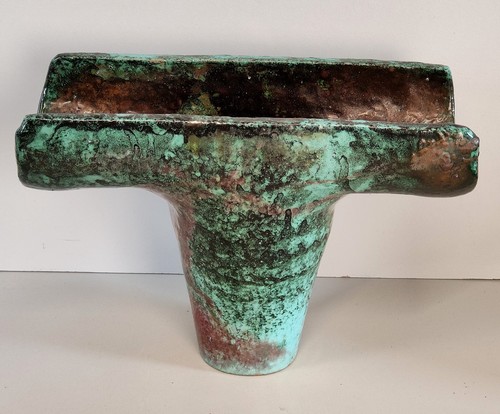 Vaso brutalista ceramica - a,