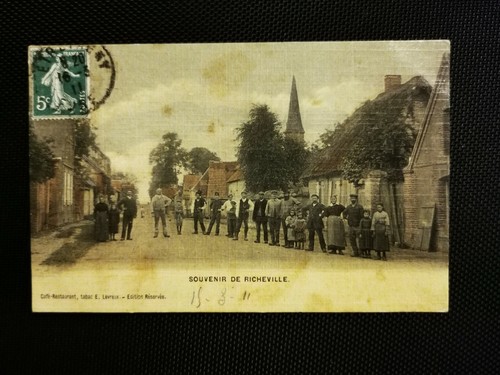 Cpa souvenir richeville - 27,