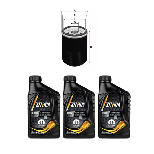 Filtro olio 3lt 5w40 fiat - x,