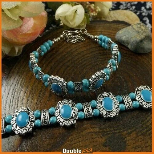 Bracciale tibetano turchese - bracciale,