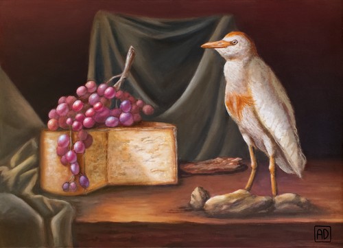 Natura morta con airone