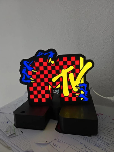 Lampada led mtv pop art - led,