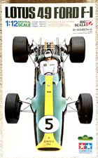TAMIYA 1/12 LOTUS 49 FORD F1 kit mokel in plastica non aperto di fabbrica termoretraibile