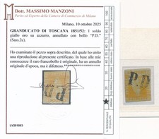 FRANCOBOLLI 1851/52  TOSCANA 1