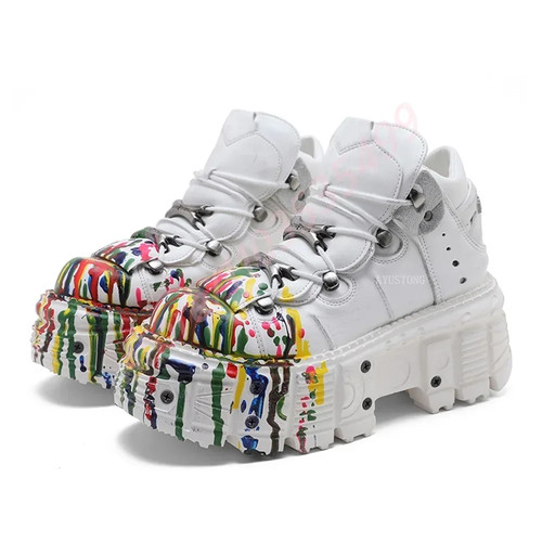 Scarpe punk metal rivet inkjet - punk,