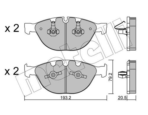 Pastiglie freno anteriore bmw - freno,