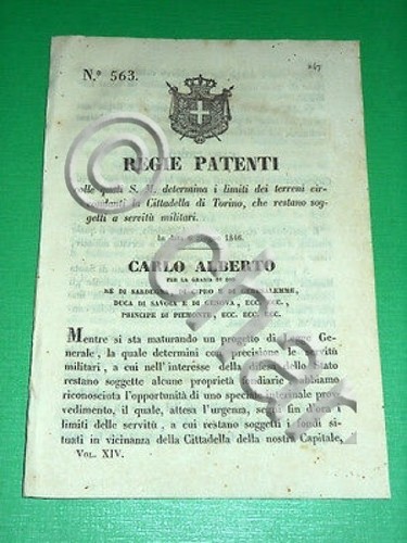 Regno sardegna torino - sardegna, regie