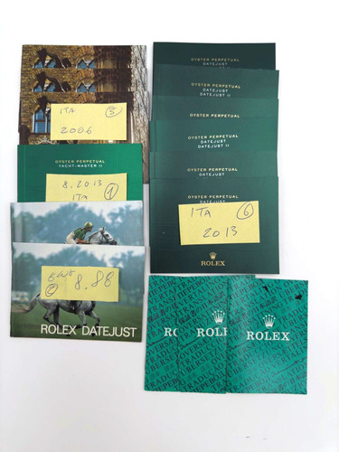 Rolex vari booklet libretti - rolex,