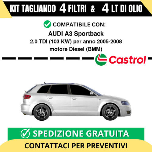 Tagliando per audi - audi, a3