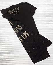 T-shirt Liu.jo con strass neri
