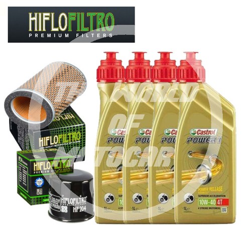 Kit tagliando castrol 10w40 - tagliando,