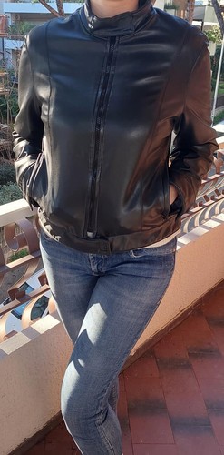 Giubbotto ecopelle donna