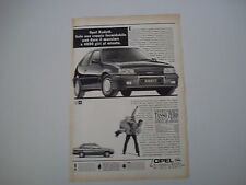 advertising Pubblicità 1990 OPEL KADETT GSI 16V