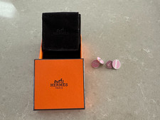 Gemelli Hermès H rosa argento