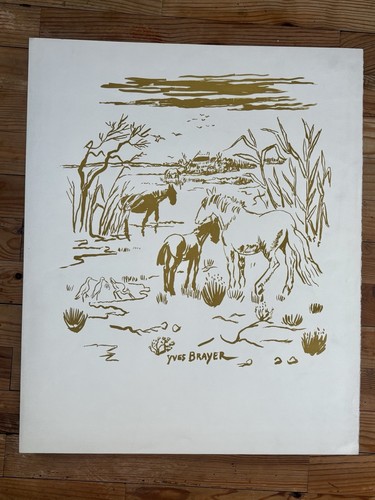 Yves brayer lithographie - yves,