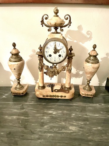 Trittico orologio vasi - orologio,