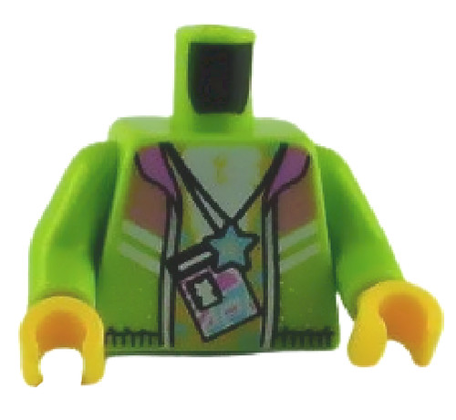 Lego torso lime card - torso, id