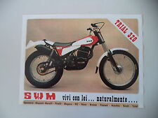 advertising Pubblicità 1978 MOTO SWM TRIAL 320