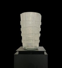 Large Iridated Glass Vase with