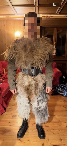 Vestito krampus vera pella - krampus, in